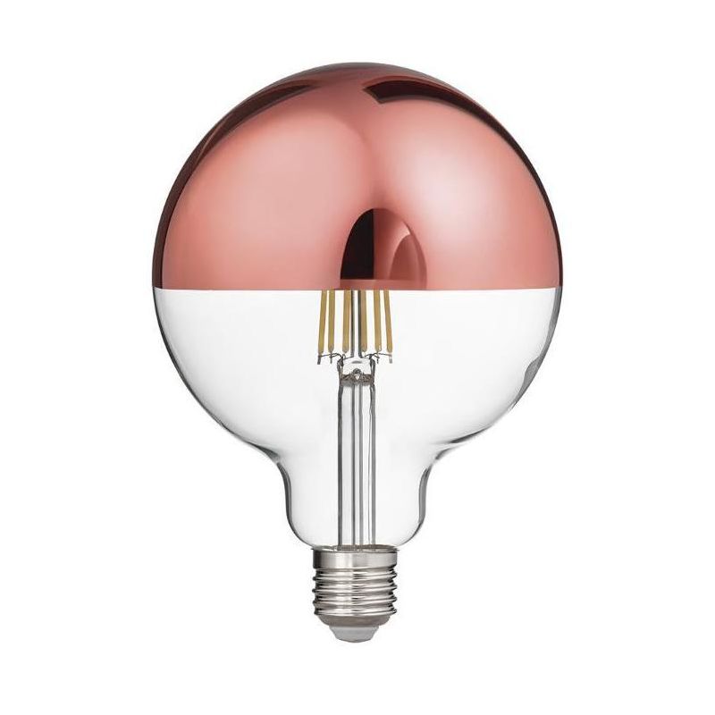 LAMPADINA GLOBO ATTACCO E27 LED 12W LUCE 2700K CON VETRO SPECCHIATO RAME DURATA 15000 ORE GEA LUCE - Cristalensi Shop Online