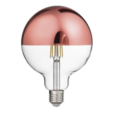 LAMPADINA GLOBO ATTACCO E27 LED 12W LUCE 2700K CON VETRO SPECCHIATO RAME DURATA 15000 ORE GEA LUCE - Cristalensi Shop Online