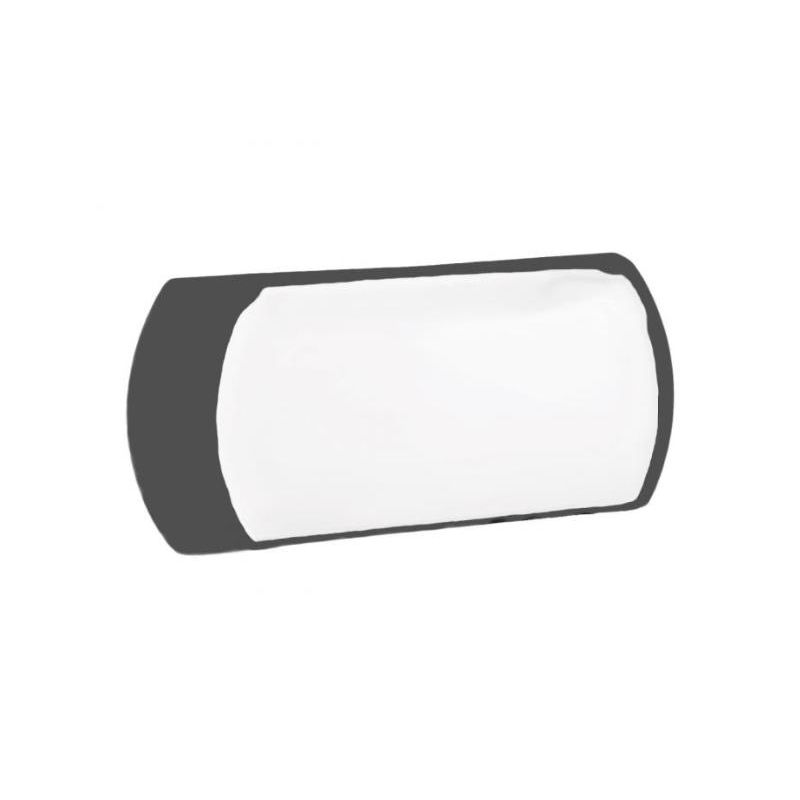 APPLIQUE DA ESTERNO IP65 ANTI SALSEDINE LED 12W LUCE 4000K ANTRACITE O BIANCO MODERNA GEA LUCE - Cristalensi Shop Online