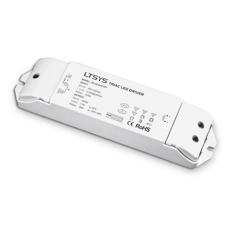 DRIVER ALIMENTATORE DIMMERABILE 36W 24VDC PUSH DELLA GEA LUCE GEA LUCE - Cristalensi Shop Online