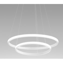 IOLE S2 SOSPENSIONE MODERNA 2 ANELLI LUCE LED 40W LUCE 3000K DIMMERABILE 3 COLORI GEA LUCE - Cristalensi Shop Online 2