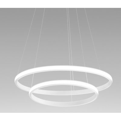 IOLE S2 SOSPENSIONE MODERNA 2 ANELLI LUCE LED 40W LUCE 3000K DIMMERABILE 3 COLORI GEA LUCE - Cristalensi Shop Online