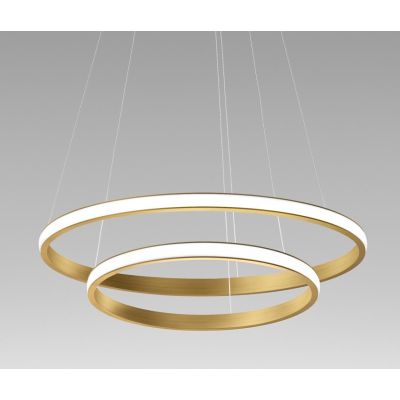 IOLE S2 SOSPENSIONE MODERNA 2 ANELLI LUCE LED 40W LUCE 3000K DIMMERABILE 3 COLORI GEA LUCE - Cristalensi Shop Online