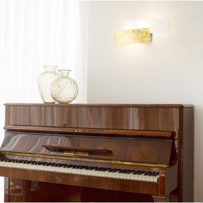 LARA LAMPADA DA PARETE PICCOLA IN VETRO 2 COLORI GEA LUCE MODERNO GEA LUCE - Cristalensi Shop Online