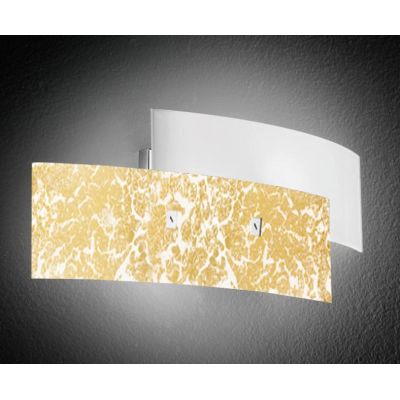 LARA LAMPADA DA PARETE PICCOLA IN VETRO 2 COLORI GEA LUCE MODERNO GEA LUCE - Cristalensi Shop Online