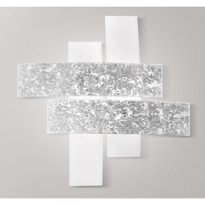 LARA PG PLAFONIERA IN VETRO DI 91X91 CM IN 2 COLORI MODERNA DI GEA LUCE GEA LUCE - Cristalensi Shop Online