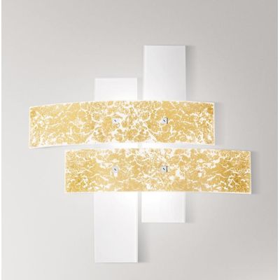 LARA PP PLAFONIERA IN VETRO DI 50X50 CM IN 2 COLORI MODERNA DI GEA LUCE GEA LUCE - Cristalensi Shop Online