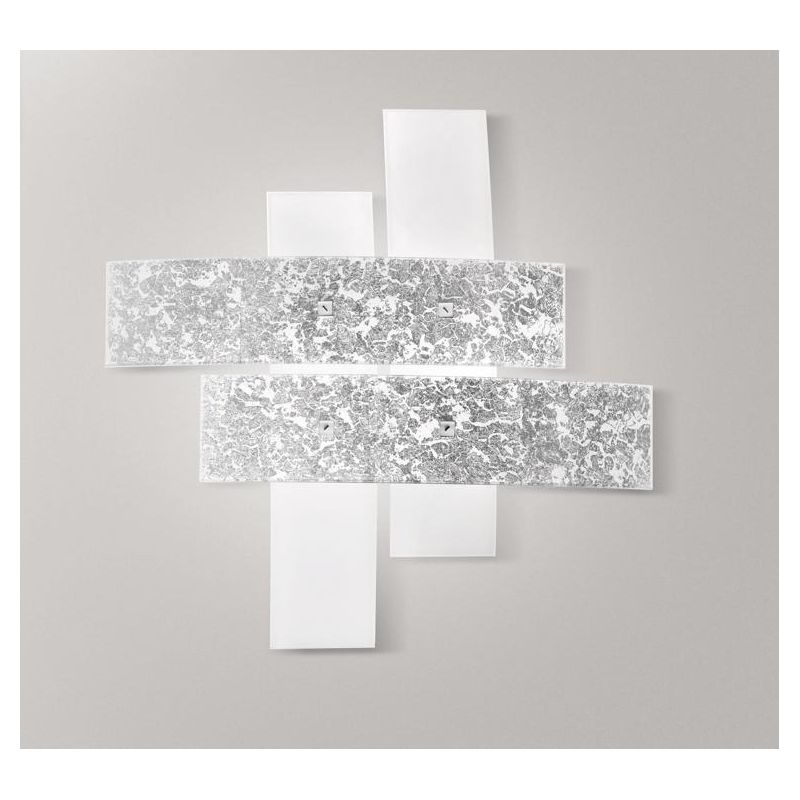 LARA PP PLAFONIERA IN VETRO DI 50X50 CM IN 2 COLORI MODERNA DI GEA LUCE GEA LUCE - Cristalensi Shop Online