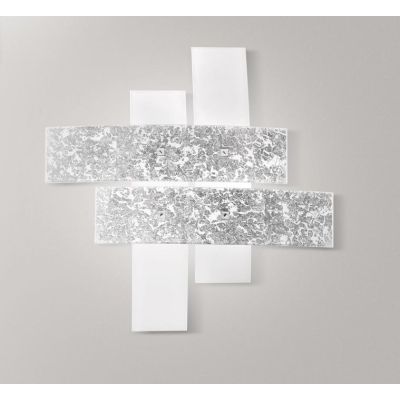 LARA PP PLAFONIERA IN VETRO DI 50X50 CM IN 2 COLORI MODERNA DI GEA LUCE GEA LUCE - Cristalensi Shop Online