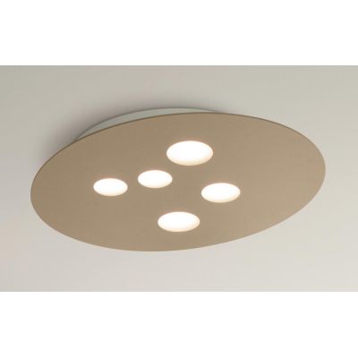 LUNA PM LAMPADA DA SOFFITTO MODERNA 5 LUCI ATTACCO GX53 BIANCA O TORTORA DELLA GEA LUCE GEA LUCE - Cristalensi Shop Online