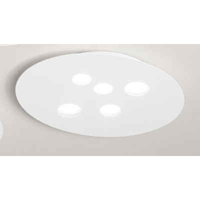 LUNA PM LAMPADA DA SOFFITTO MODERNA 5 LUCI ATTACCO GX53 BIANCA O TORTORA DELLA GEA LUCE GEA LUCE - Cristalensi Shop Online