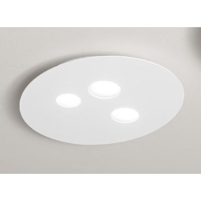 LUNA PP LAMPADA DA SOFFITTO MODERNA 3 LUCI ATTACCO GX53 BIANCA O TORTORA DELLA GEA LUCE GEA LUCE - Cristalensi Shop Online