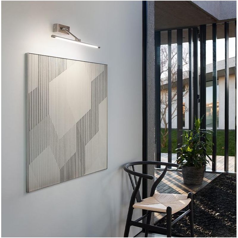 MAGIS APPLIQUE MODERNA ORIENTABILE LED 12W LUCE 3000K O 4000K METALLO 4 FINITURE COLORE GEA LUCE - Cristalensi Shop Online