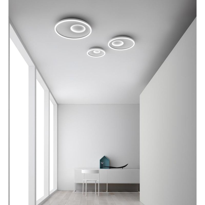 MELANIA PM PLAFONIERA MODERNA D40 LED 40W LUCE 3000K O 4000K BIANCA DELLA GEA LUCE GEA LUCE - Cristalensi Shop Online