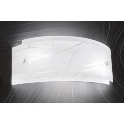 NEREIDE LAMPADA DA PARETE IN VETRO SERIGRAFATO DI GEA LUCE MODERNA ECONOMICA GEA LUCE - Cristalensi Shop Online