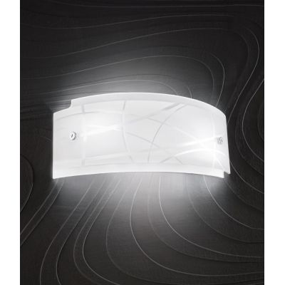 NEREIDE LAMPADA DA PARETE IN VETRO SERIGRAFATO DI GEA LUCE MODERNA ECONOMICA GEA LUCE - Cristalensi Shop Online