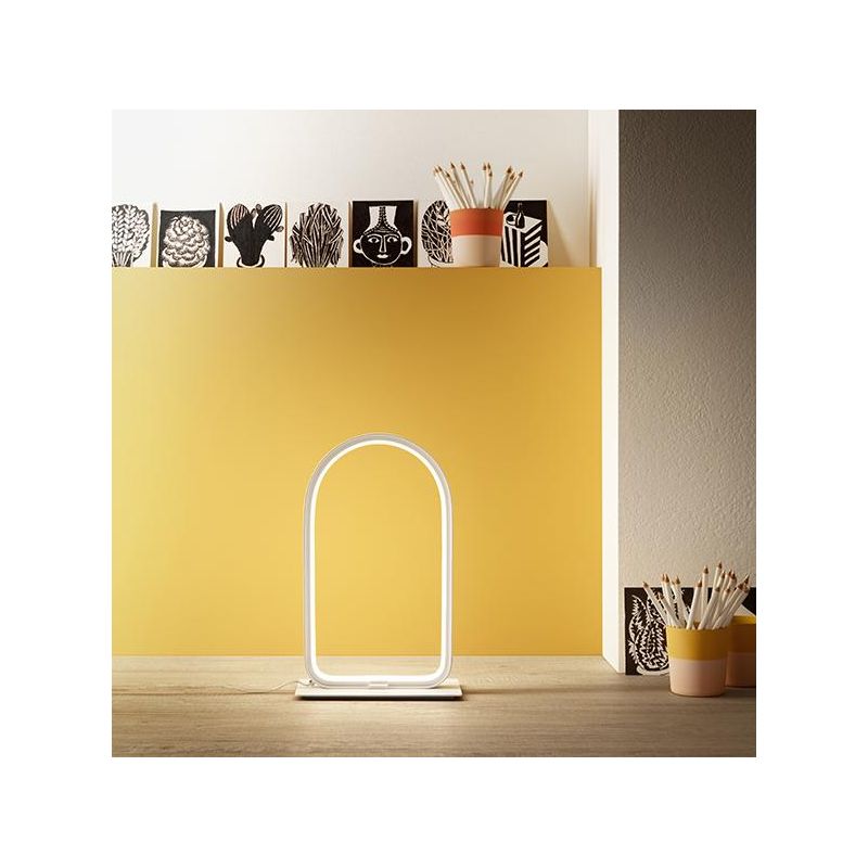 NICOLE LAMPADA DA TAVOLO MODERNA 4 COLORI LED 12W LUCE 3000K DIMMERABILE GEA LUCE GEA LUCE - Cristalensi Shop Online