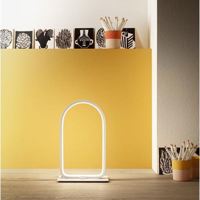 NICOLE LAMPADA DA TAVOLO MODERNA 4 COLORI LED 12W LUCE 3000K DIMMERABILE GEA LUCE GEA LUCE - Cristalensi Shop Online