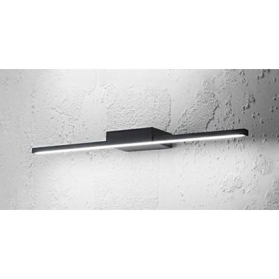 ONE APPLIQUE PER SPECCHIO DA BAGNO MODERNA IP44 LED 16W BIANCO O NERO LUCE 3000K GEA LUCE - Cristalensi Shop Online