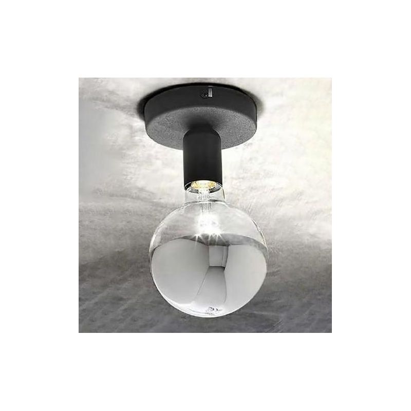 POINT PLAFONIERA APPLIQUE MODERNA IN METALLO 6 COLORI ATTACCO E27 GEA LUCE - Cristalensi Shop Online