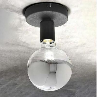 POINT PLAFONIERA APPLIQUE MODERNA IN METALLO 6 COLORI ATTACCO E27 GEA LUCE - Cristalensi Shop Online