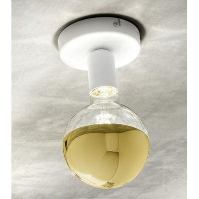 POINT PLAFONIERA APPLIQUE MODERNA IN METALLO 6 COLORI ATTACCO E27 GEA LUCE - Cristalensi Shop Online