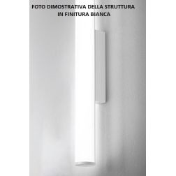 POLAR LAMPADA DA SPECCHIO IN METALLO BIANCO O CROMO IP44 LED 7W LUCE 3000K ALTEZZA CM 30 GEA LUCE - Cristalensi Shop Online 2