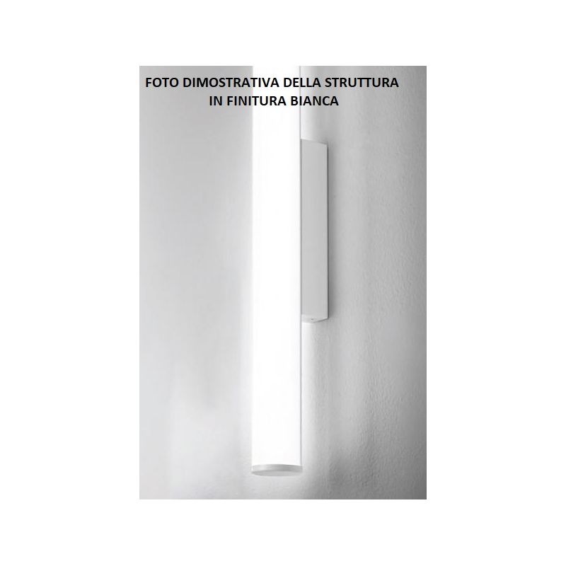 POLAR LAMPADA DA SPECCHIO IN METALLO BIANCO O CROMO IP44 LED 7W LUCE 3000K ALTEZZA CM 30 GEA LUCE - Cristalensi Shop Online