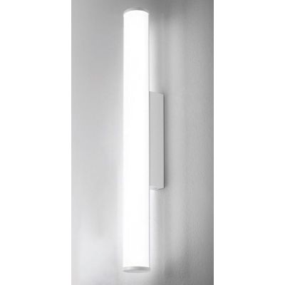 POLAR LAMPADA DA SPECCHIO IN METALLO BIANCO O CROMO IP44 LED 14W LUCE 3000K ALTEZZA CM 60 GEA LUCE - Cristalensi Shop Online