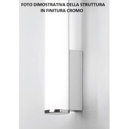 POLAR LAMPADA DA SPECCHIO IN METALLO BIANCO O CROMO IP44 LED 14W LUCE 3000K ALTEZZA CM 60 GEA LUCE - Cristalensi Shop Online 2