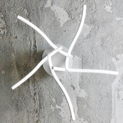 TESSA P5 PLAFONIERA SINUOSA MODERNA LED 38W LUCE 3000K O 4000K ECONOMICA GEA LUCE GEA LUCE - Cristalensi Shop Online 2