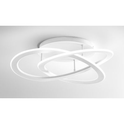 YARA PM PLAFONIERA MEDIA MODERNA LED 40W LUCE 3000K O 4000K DIMMERABILE BIANCA GEA LUCE GEA LUCE - Cristalensi Shop Online