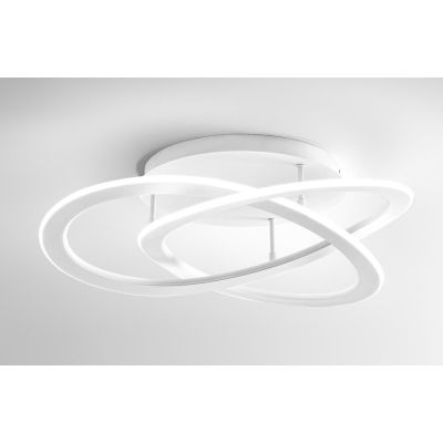 YARA PP PLAFONIERA PICCOLA MODERNA LED 30W LUCE 3000K O 4000K DIMMERABILE BIANCA GEA LUCE GEA LUCE - Cristalensi Shop Online