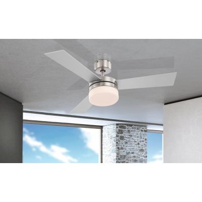 ALANA VENTILATORE DA SOFFITTO CON LUCE E TELECOMANDO DIAMETRO 105 CM PALE BICOLORE Globo Lighting - Cristalensi Shop Online