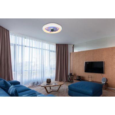 JOEY VENTILATORE BIANCO A SOFFITTO CON LED DA 34W LUCE DIMMERABILE CON TELECOMANDO INCLUSO Globo Lighting - Cristalensi Shop Onl