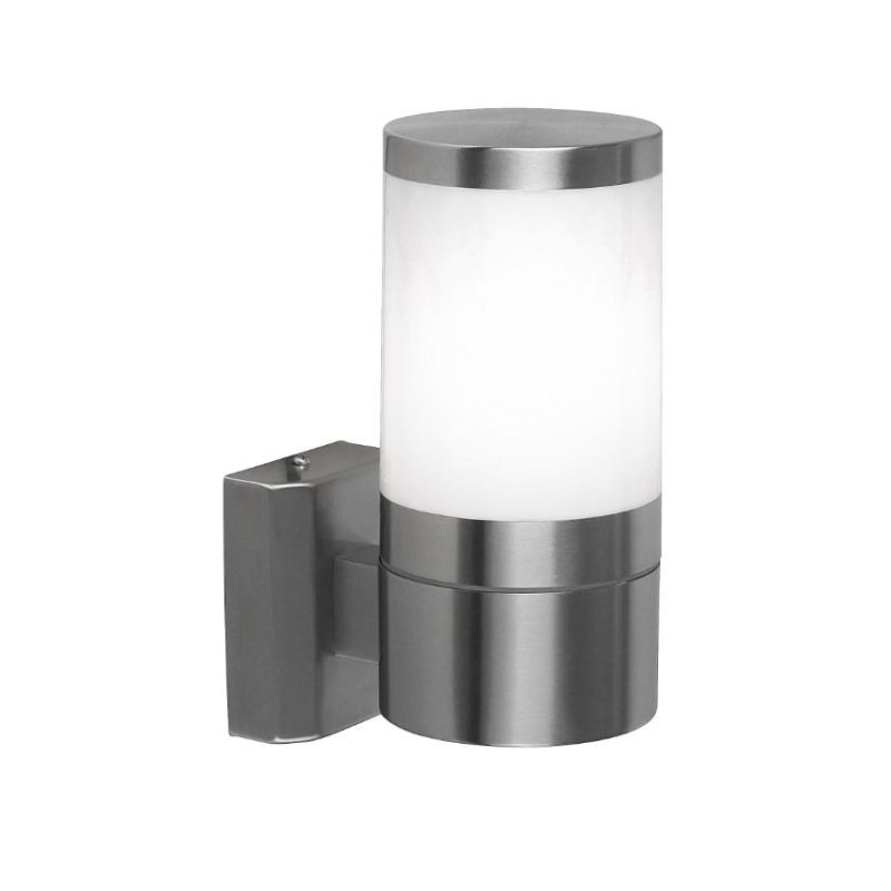 XELOO LAMPADA DA PARETE IN ACCIAIO INOSSIDABILE DA ESTERNO DIFFUSORE BIANCO Globo Lighting - Cristalensi Shop Online