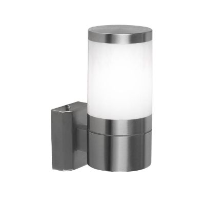 XELOO LAMPADA DA PARETE IN ACCIAIO INOSSIDABILE DA ESTERNO DIFFUSORE BIANCO Globo Lighting - Cristalensi Shop Online