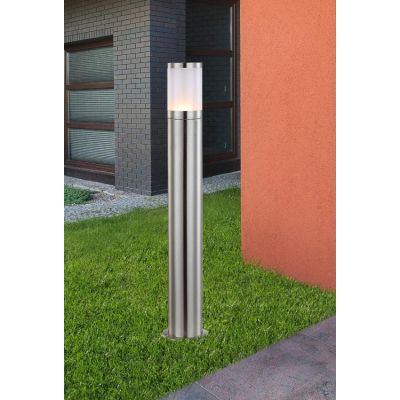 XELOO PALO DA ESTERNO ALTEZZA 80 CM IN ACCIAIO INOSSIDABILE DIFFUSORE BIANCO Globo Lighting - Cristalensi Shop Online
