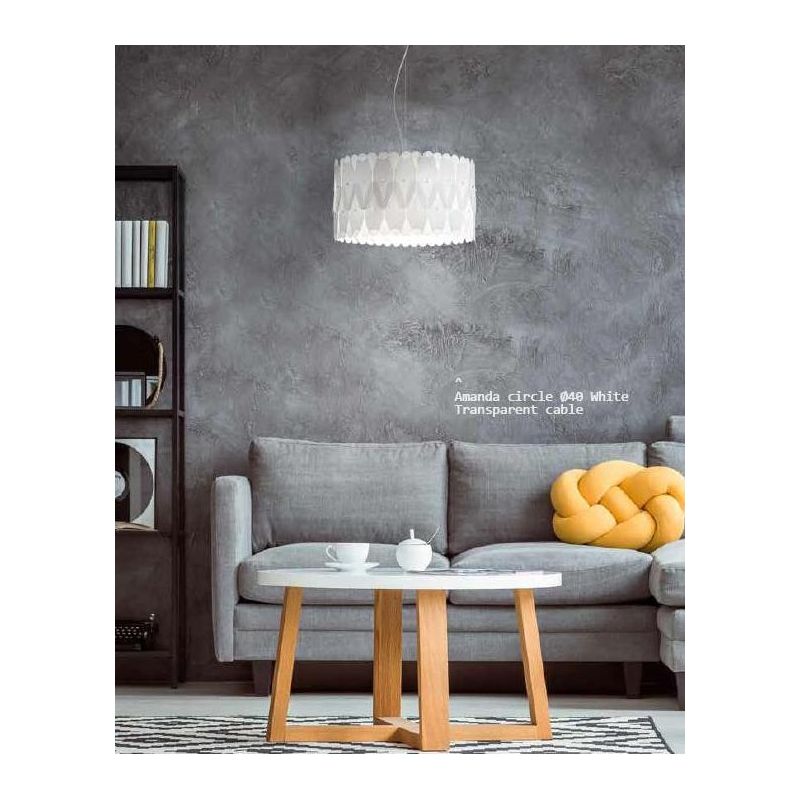 AMANDA SOSPENSIONE D40 IN POLILUX 5 COLORI DESIGN MODERNO MADE IN ITALY DI LINEA ZERO Linea Zero - Cristalensi Shop Online