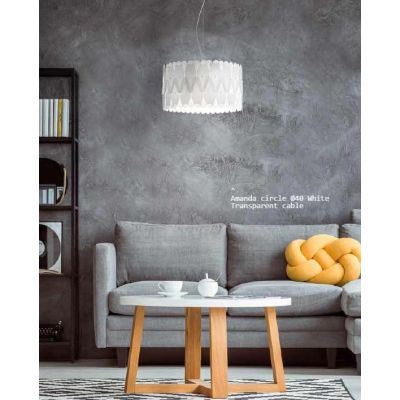 AMANDA SOSPENSIONE D40 IN POLILUX 5 COLORI DESIGN MODERNO MADE IN ITALY DI LINEA ZERO Linea Zero - Cristalensi Shop Online