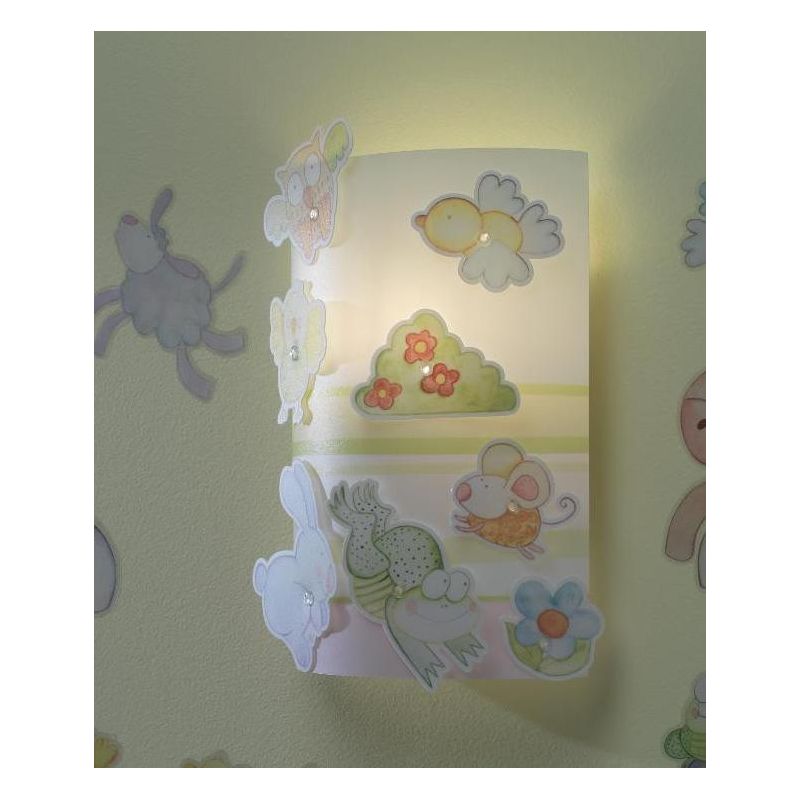 ANIMAL FARM APPLIQUE DA BAMBINI IN POLILUX COLORATO CON CLIP DECORATIVE DI LINEA ZERO Linea Zero - Cristalensi Shop Online