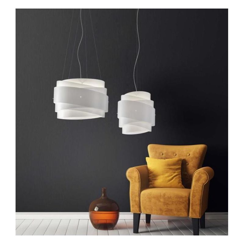 BEA SOSPENSIONE MODERNA IN 6 COLORI IN POLILUX DIAMETRO CM 60 DESIGN MODERNO DI LINEA ZERO Linea Zero - Cristalensi Shop Online