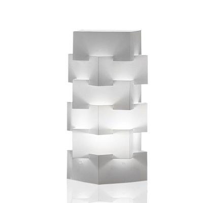 BUILDING LAMPADA DA TAVOLO ORIGINALE MODERNA IN POLILUX 5 COLORI MADE IN ITALY DI LINEA ZERO Linea Zero - Cristalensi Shop Onlin
