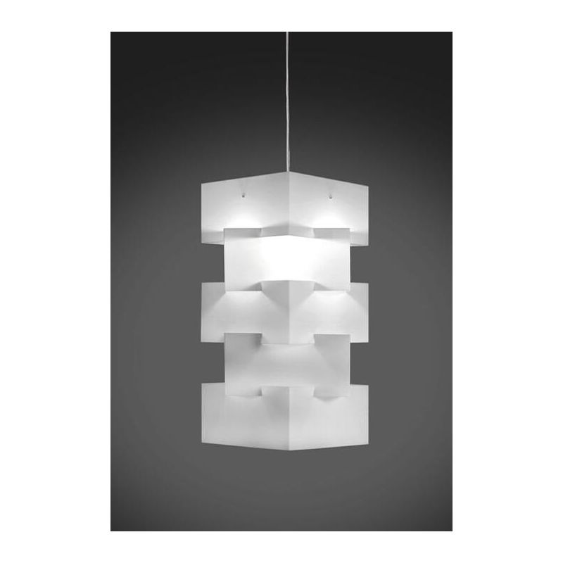 BUILDING SOSPENSIONE MODERNA IN POLILUX 5 COLORI MADE IN ITALY DI LINEA ZERO Linea Zero - Cristalensi Shop Online