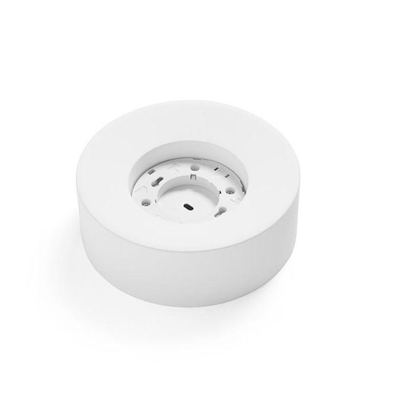 PLAFONIERA PICCOLA ROTONDA IN GESSO BIANCO VERNICIABILE LAMPADINA ATTACCO GX53 CRISTALENSI CERAMICA - Cristalensi Shop Online