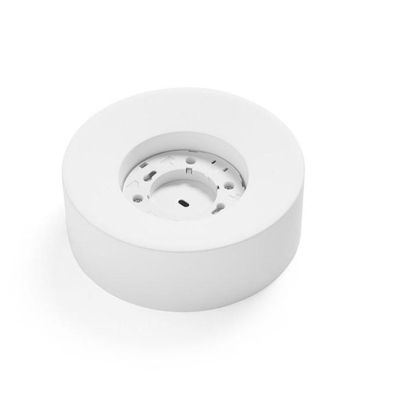 PLAFONIERA PICCOLA ROTONDA IN GESSO BIANCO VERNICIABILE LAMPADINA ATTACCO GX53 CRISTALENSI CERAMICA - Cristalensi Shop Online