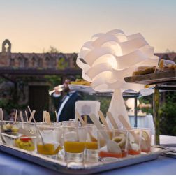 CLOUD LAMPADA DA TAVOLO D28 IN POLILUX BIANCO CON BASE A CONO DESIGN MODERNO DI LINEA ZERO Linea Zero - Cristalensi Shop Online