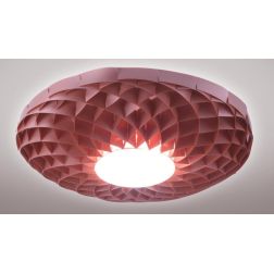 DALIA GRANDE PLAFONIERA MODERNA D98 IN POLILUX 5 COLORI ATTACCO GX53 MADE IN ITALY DI LINEA ZERO Linea Zero - Cristalensi Shop O 2