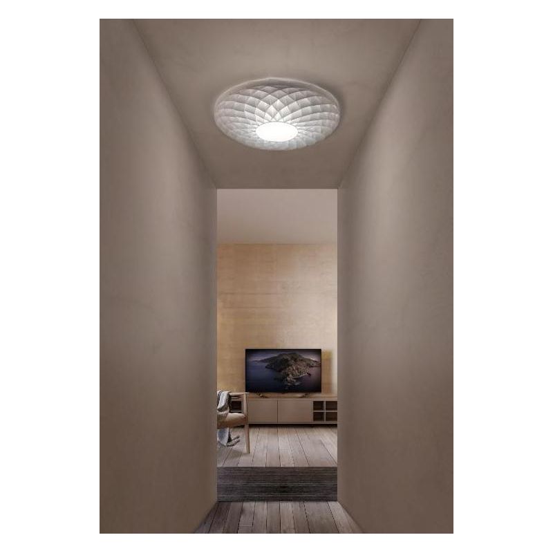 DALIA PLAFONIERA MODERNA D60 IN POLILUX 5 COLORI CON ATTACCO GX53 MADE IN ITALY DI LINEA ZERO Linea Zero - Cristalensi Shop Onli