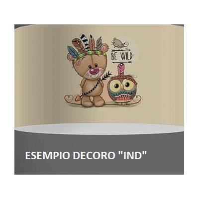 DECOKIDS APPLIQUE DA BAMBINI IN POLILUX CON SIMPATICHE GRAFICHE MADE IN ITALY DI LINEA ZERO Linea Zero - Cristalensi Shop Online